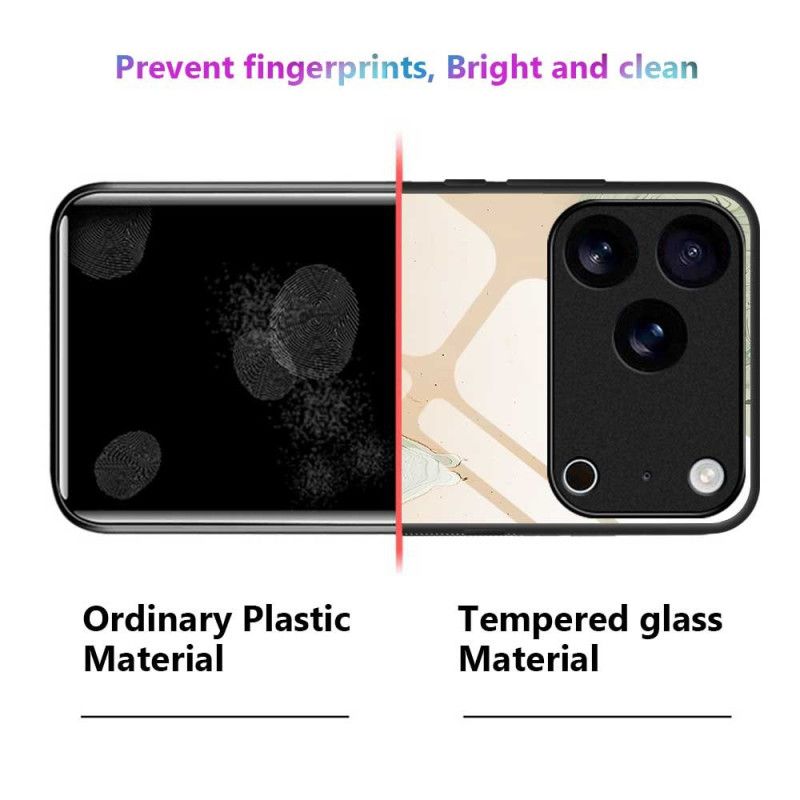 Deksel iPhone 17 Pro Max Malt Mønster I Herdet Glass
