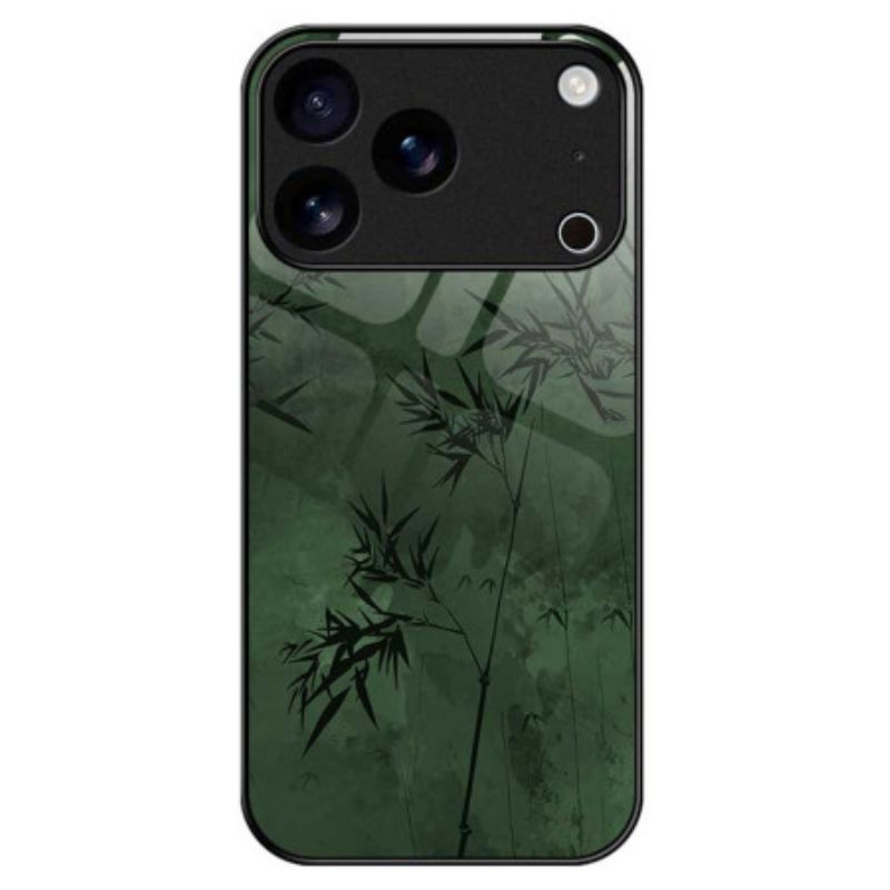 Deksel iPhone 17 Pro Max Mobildeksel Blomsterblekk I Herdet Glass