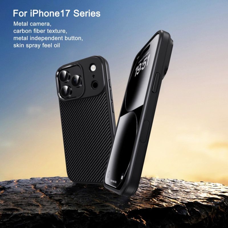 Deksel iPhone 17 Pro Max Mobildeksel Ipaky Carbon Fiber