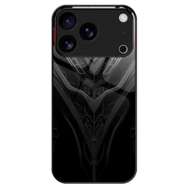Deksel iPhone 17 Pro Max Svart Design I Herdet Glass Beskyttelse Deksel