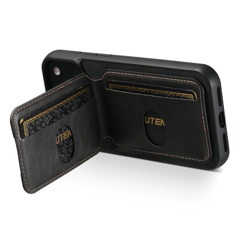 Deksel iPhone 17 Pro Max Vokset Teksturert Kortholder Suteni