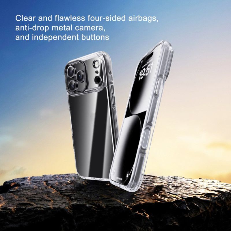 Deksel Til iPhone 17 Pro Max Ipaky Gjennomsiktig Metallramme