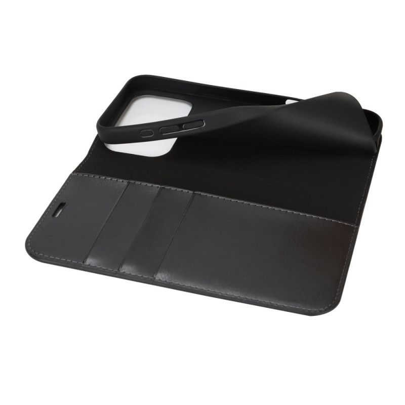 Folio Deksel iPhone 17 Pro Max Ekte Skinn Beskyttelse Deksel