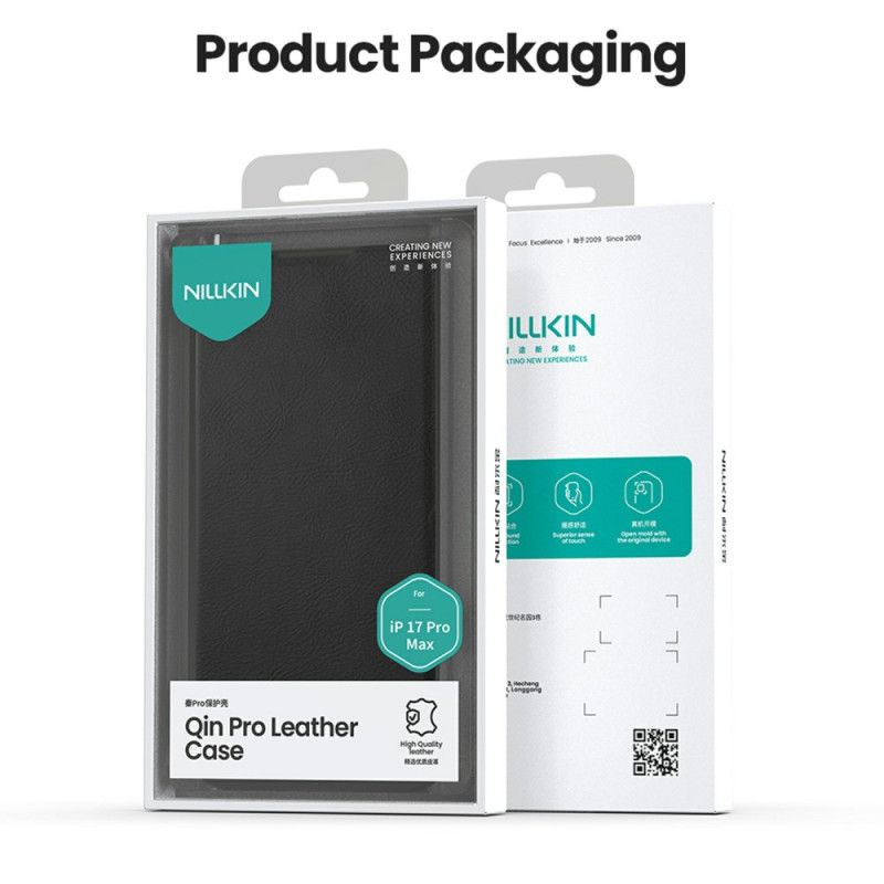 Folio Deksel iPhone 17 Pro Max Qin Pro-serien Nillkin