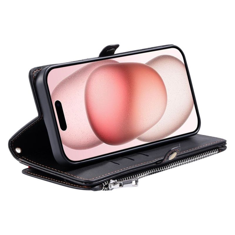 Folio Deksel iPhone 17 Pro Max Retro Premium Beskyttelse Deksel