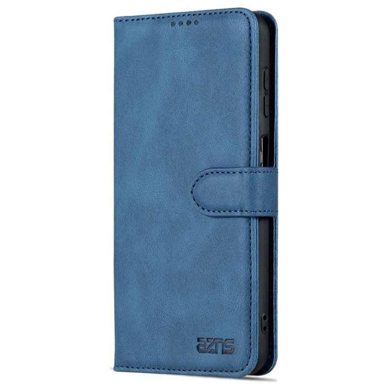 Folio Deksel Til Samsung Galaxy A13 Med Kjede Azns Strappy I Vintagestil