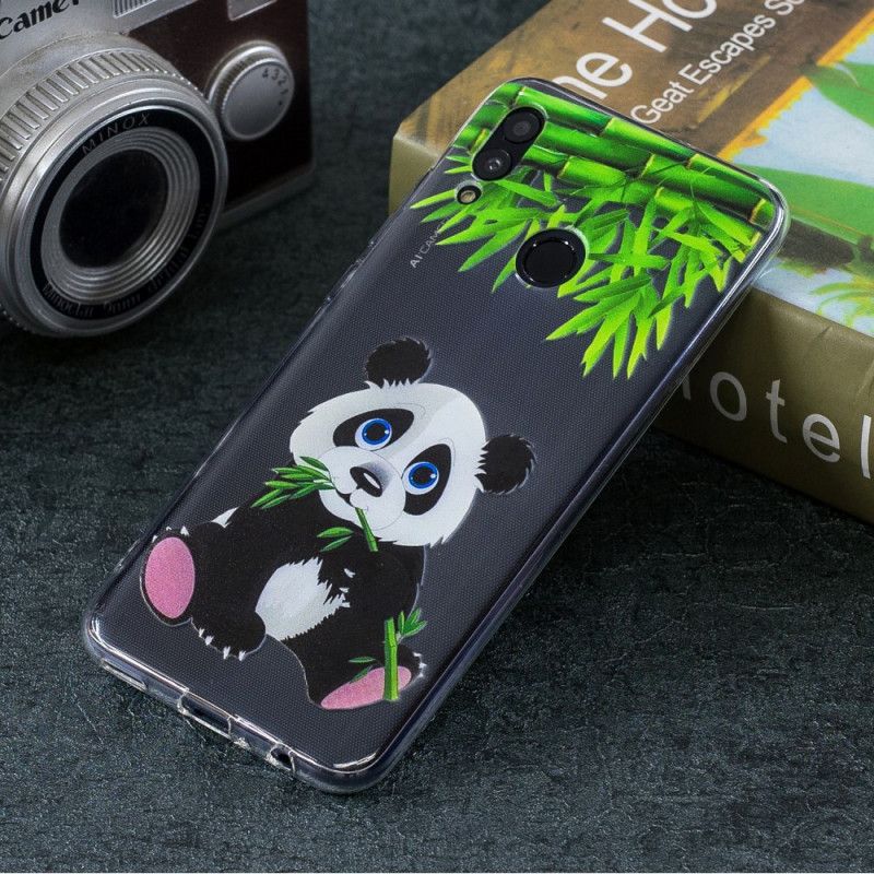 Deksel Huawei P Smart 2019 Mobildeksel Gjennomsiktig Panda-Spis