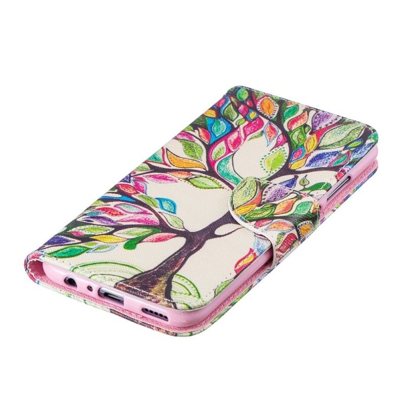 Folio Deksel Huawei P Smart 2019 Farget Tre
