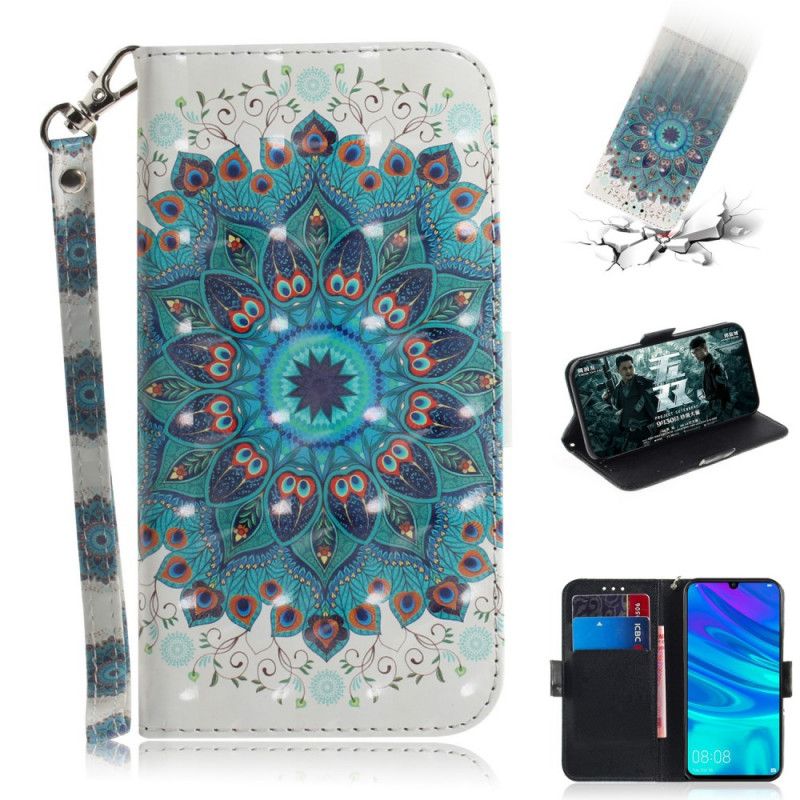 Folio Deksel Huawei P Smart 2019 Mesterlig Mandala Anti-fall