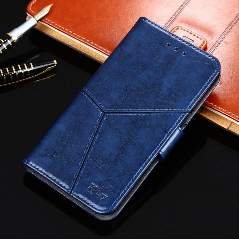 Folio Deksel Til Xiaomi Redmi Note 11 Pro / Note 11 Pro Plus Geometrisk Skinneffekt