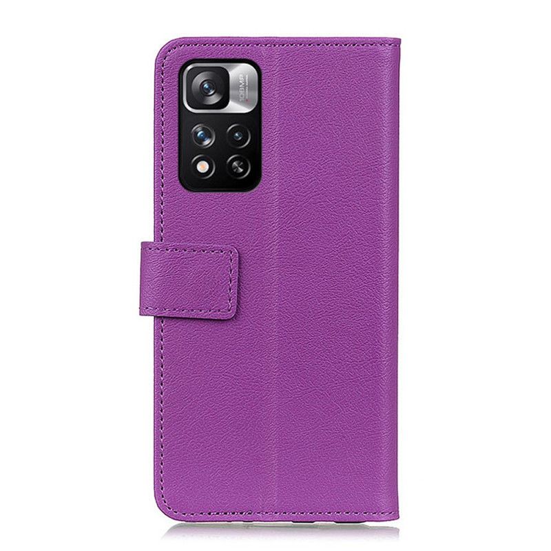 Folio Deksel Til Xiaomi Redmi Note 11 Pro / Note 11 Pro Plus Klassisk Kunstskinn
