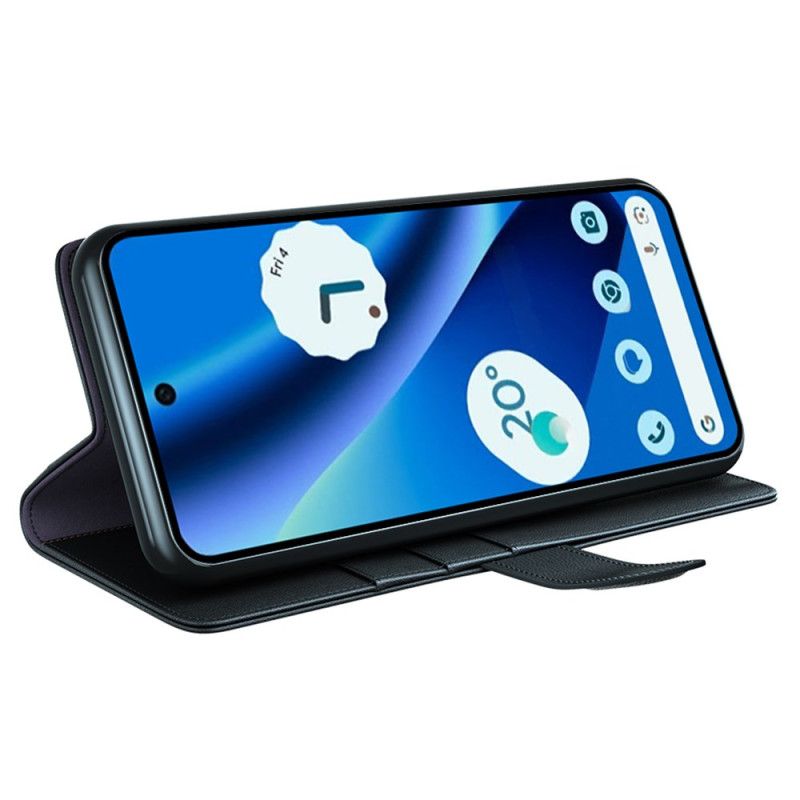 Folio Deksel Google Pixel 10a Ekte Skinn