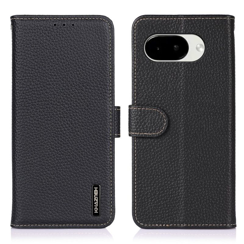 Folio Deksel Google Pixel 10a Litchi Lær Khazneh