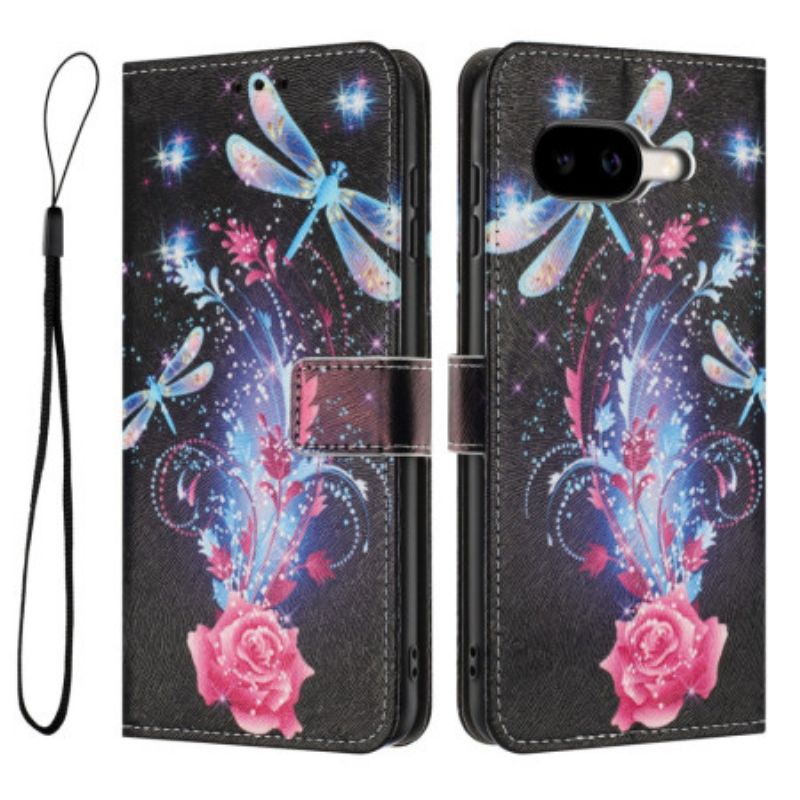 Folio Deksel Google Pixel 10a Øyenstikkermønster Beskyttelse Deksel