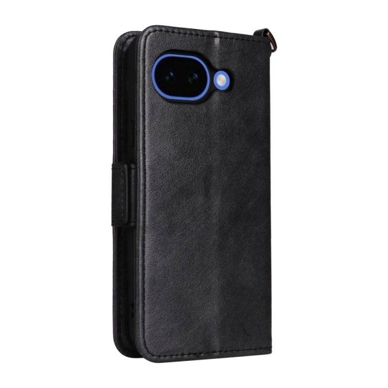 Folio Deksel Google Pixel 10a Vintage Lommebok Og Skulderstropp