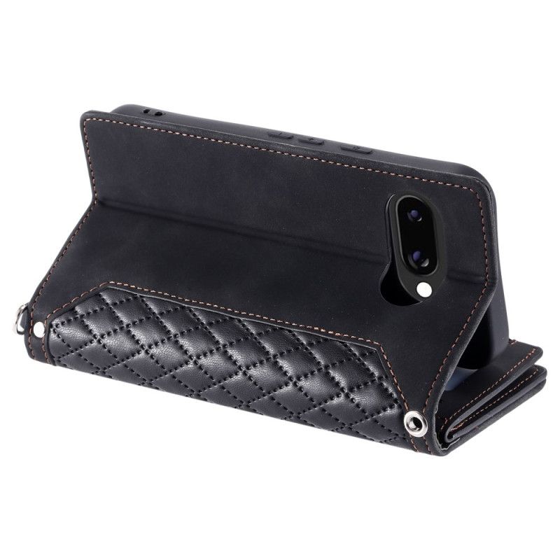 Folio Deksel Google Pixel 10a Vintage Quiltet Beskyttelse Deksel