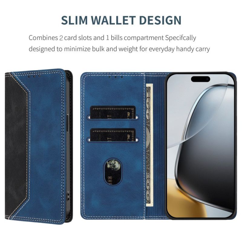 Folio Deksel Lær Google Pixel 10a Mobildeksel Tofarget Rfid-blokkering