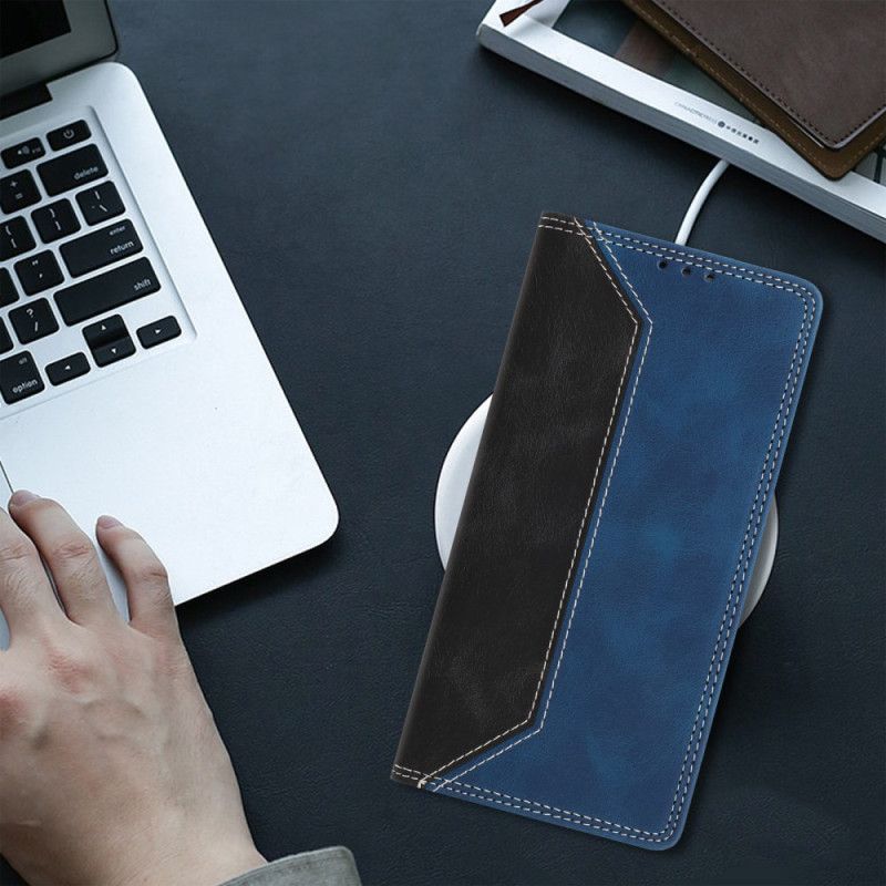 Folio Deksel Lær Google Pixel 10a Mobildeksel Tofarget Rfid-blokkering