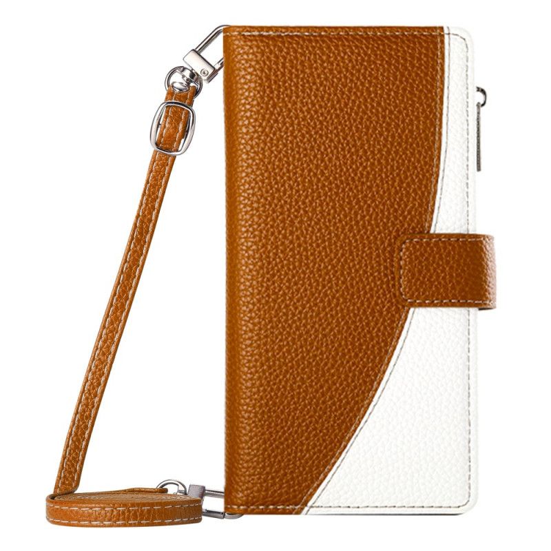 Folio Deksel Til Google Pixel 10a Tofarget Lommebok Med Stropper