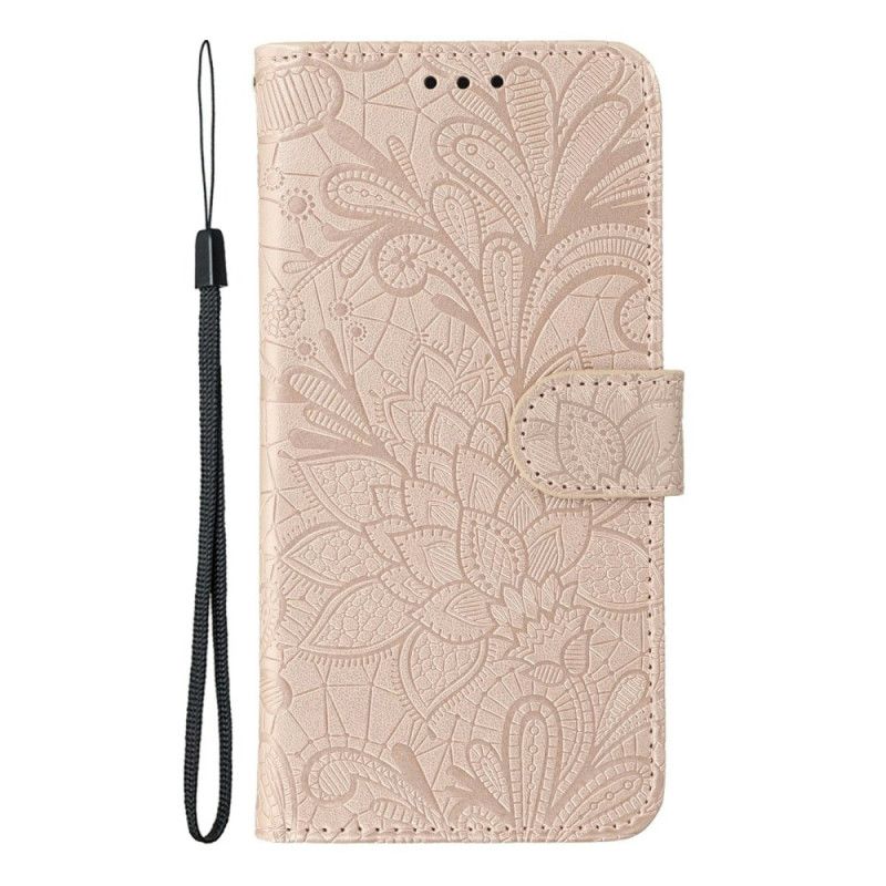 Lærdeksel Folio Deksel Google Pixel 10a Blonder Blomster