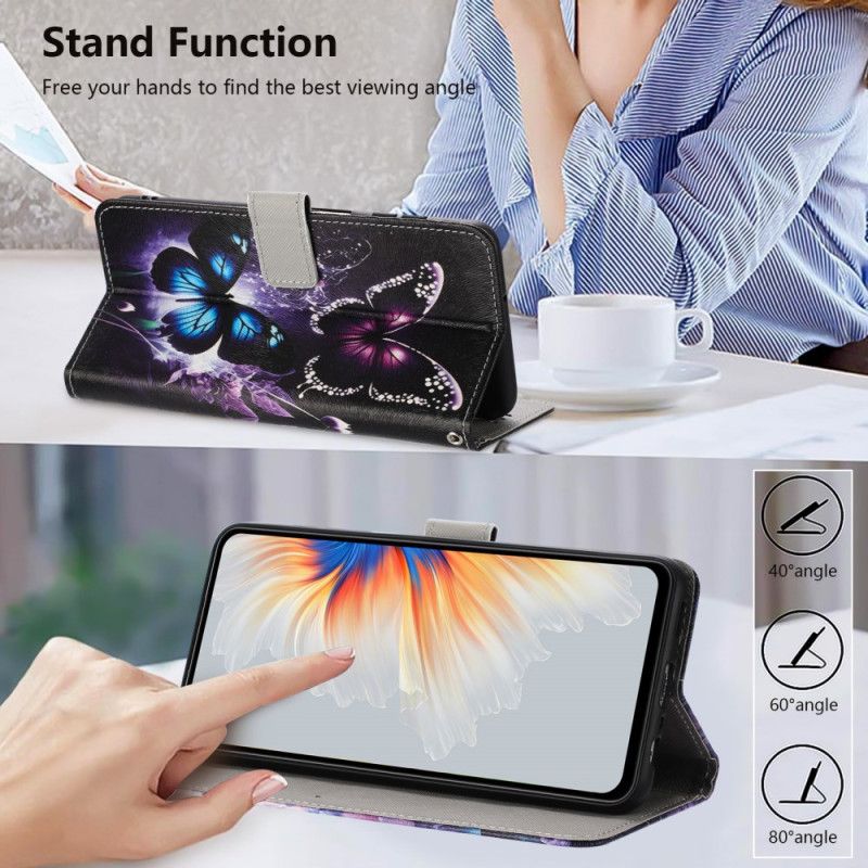 Lærdeksel Folio Deksel Google Pixel 10a Mobildeksel To Sommerfugler