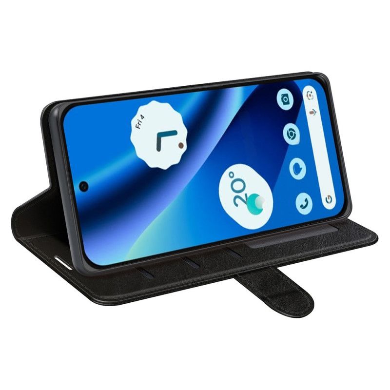 Lærdeksel Folio Deksel Google Pixel 10a Mobildeksel Vintage