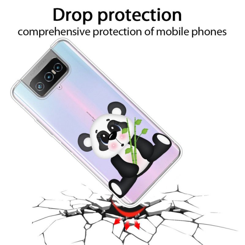Deksel Asus Zenfone 7 / 7 Pro Gjennomsiktig Trist Panda