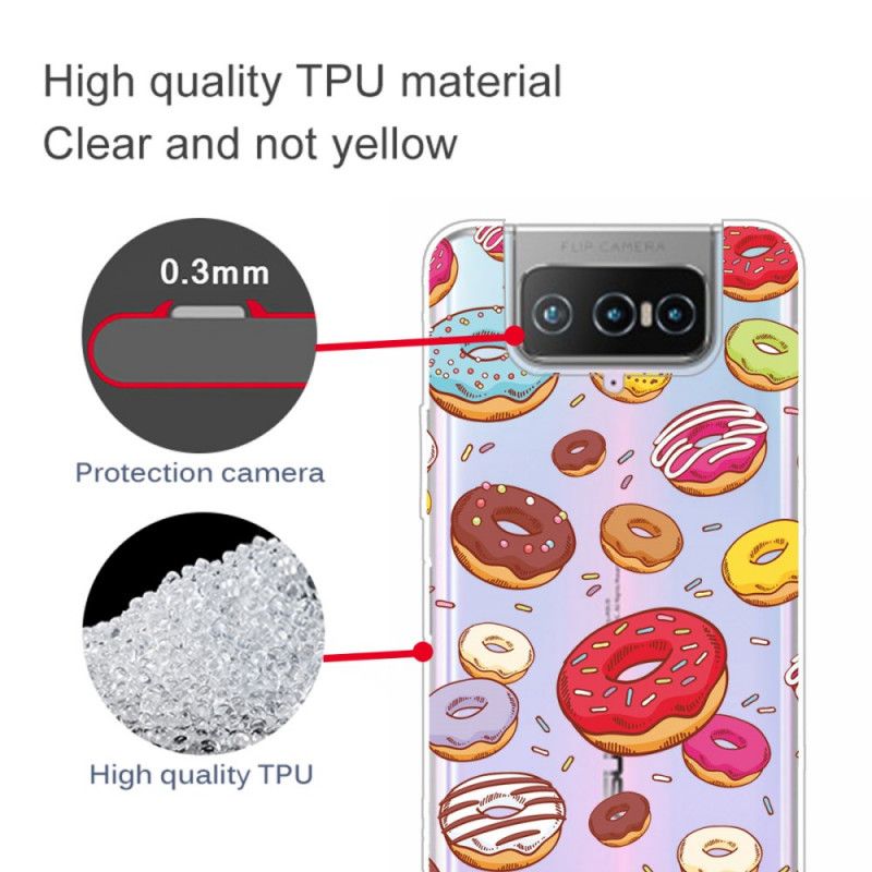 Deksel Asus Zenfone 7 / 7 Pro Kjærlighetsdoughnuts