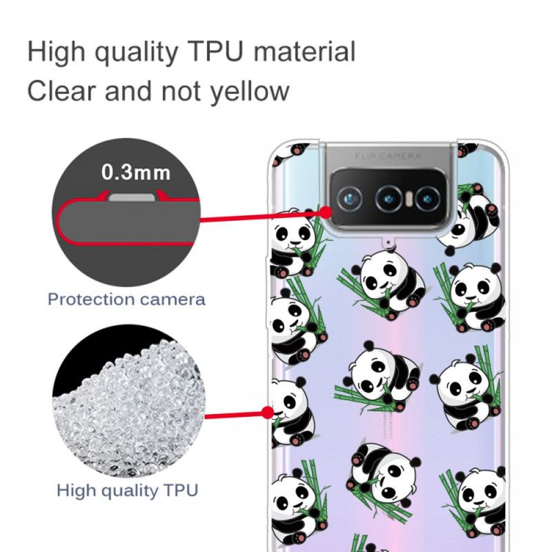 Deksel Asus Zenfone 7 / 7 Pro Mobildeksel Små Pandaer