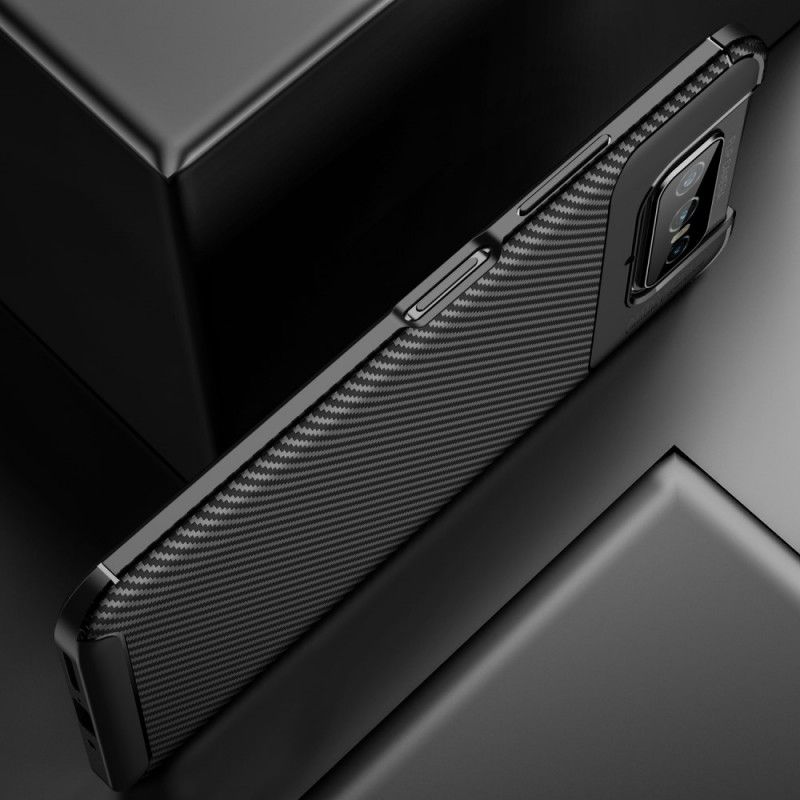 Deksel Asus Zenfone 7 / 7 Pro Svart Fleksibel Karbonfiber
