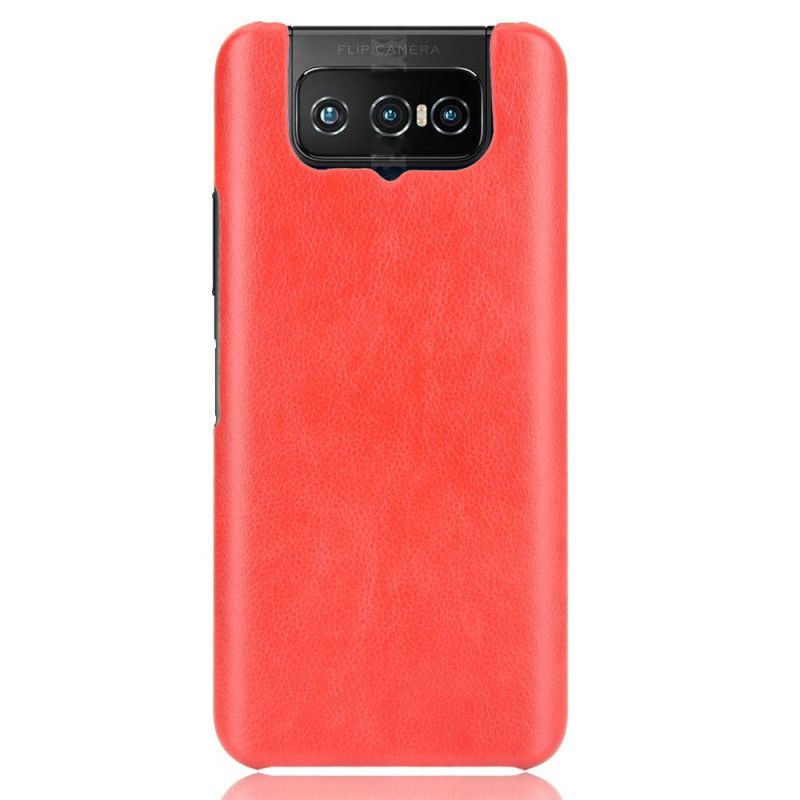 Deksel Asus Zenfone 7 / 7 Pro Svart Mobildeksel Litchi-Effekt