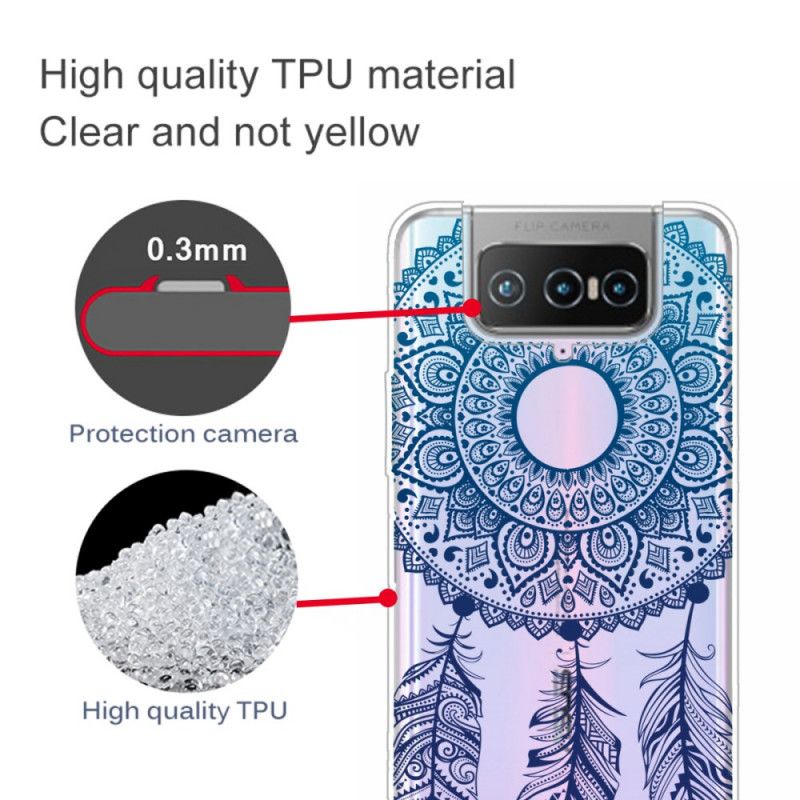 Deksel Asus Zenfone 7 / 7 Pro Unik Blomstermandala Anti-fall