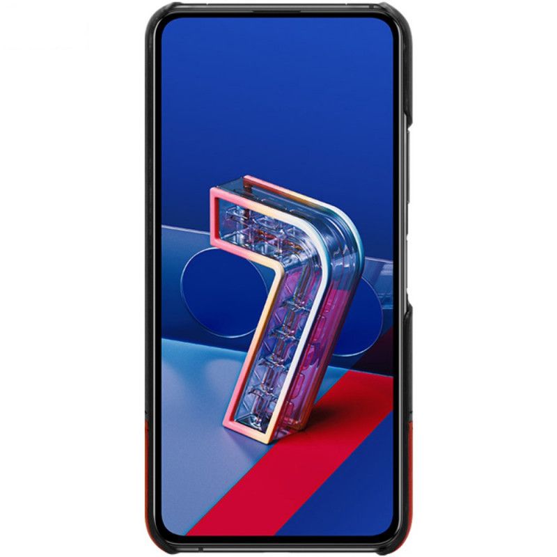 Deksel for Asus Zenfone 7 / 7 Pro Svart imak Ruiyi Serie Skinneffekt