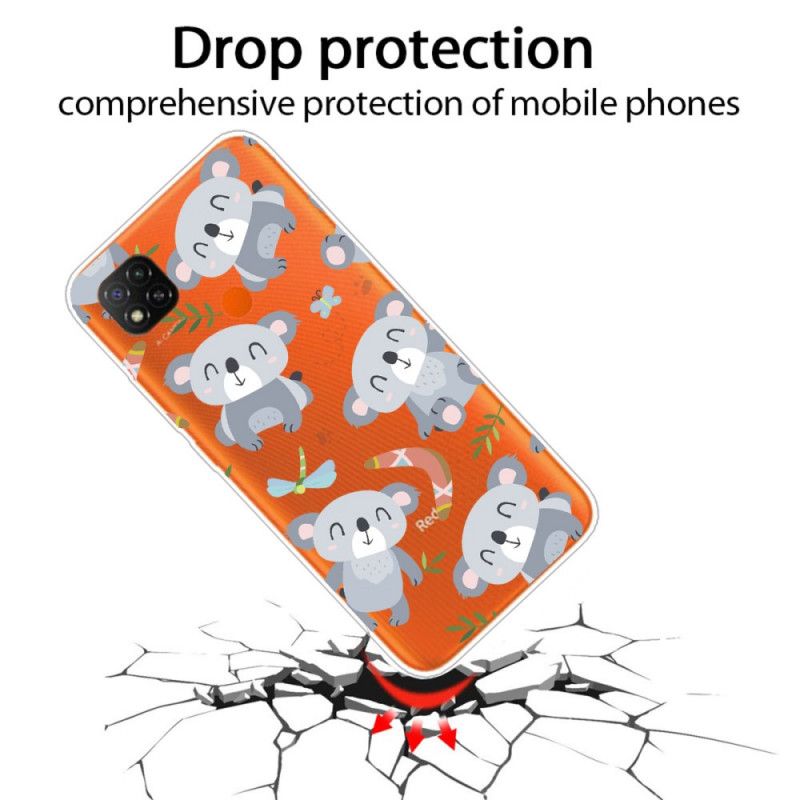 Deksel Xiaomi Redmi 9C Mobildeksel Søte Koalaer