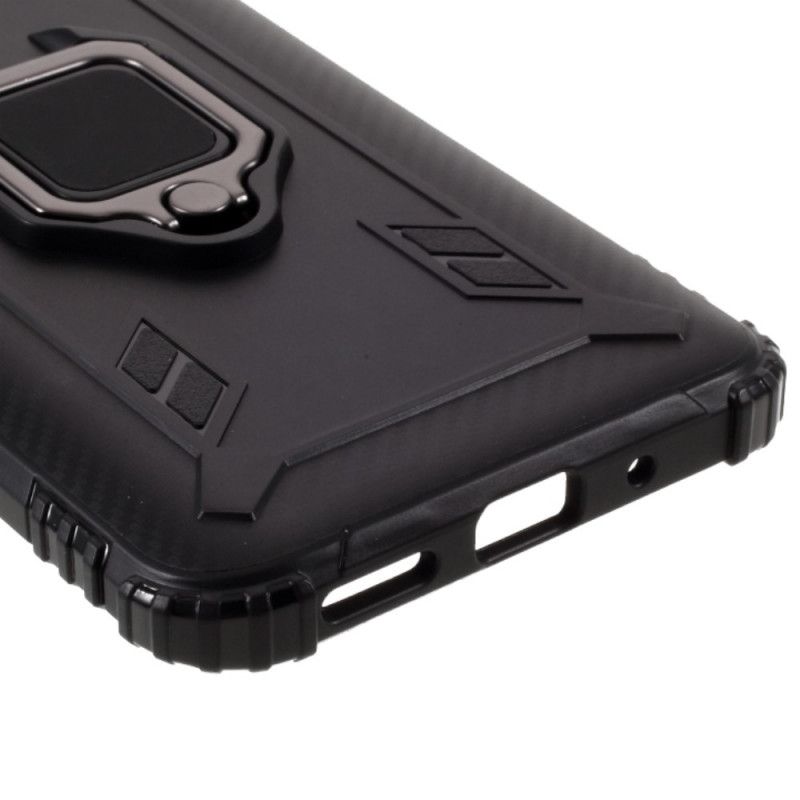 Deksel Xiaomi Redmi 9C Svart Karbonfiber Stil Ring Beskyttelse