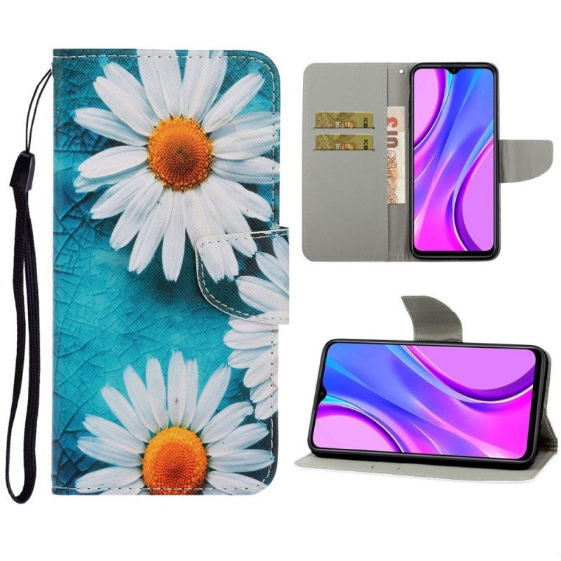 Lærdeksel Folio Deksel Xiaomi Redmi 9C Mobildeksel Tanga Tusenfryd