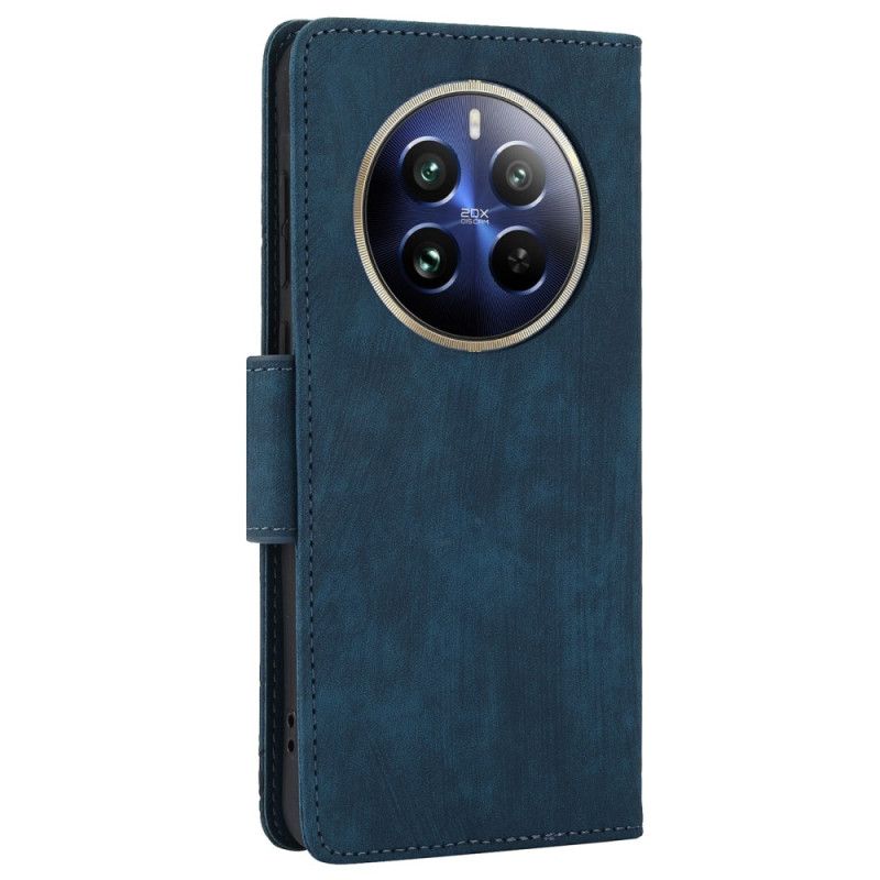 Folio Deksel Realme 12 Pro / 12 Pro Plus Blomstertrykkrem