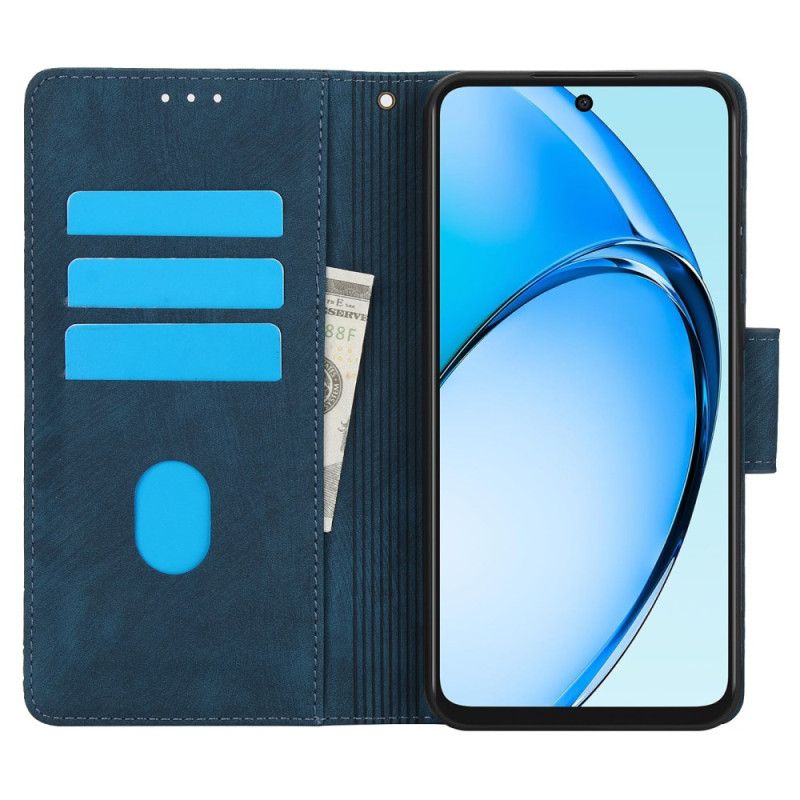 Folio Deksel Realme 12 Pro / 12 Pro Plus Blomstertrykkrem