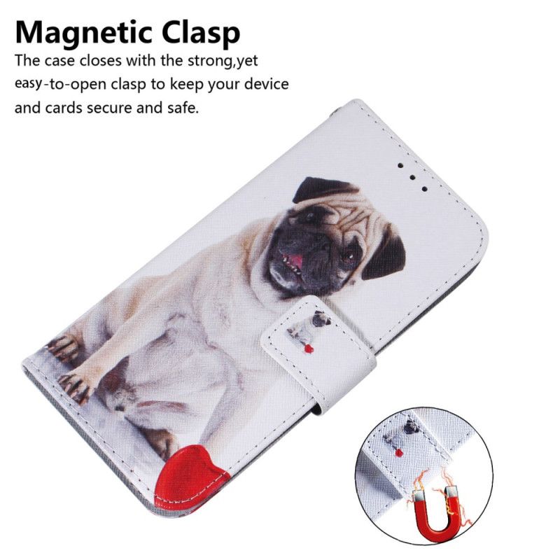 Folio Deksel Realme 12 Pro / 12 Pro Plus Mops Hund