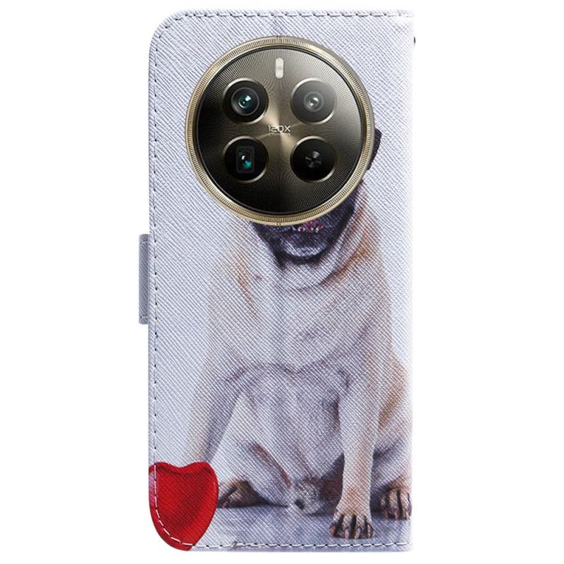 Folio Deksel Realme 12 Pro / 12 Pro Plus Mops Hund