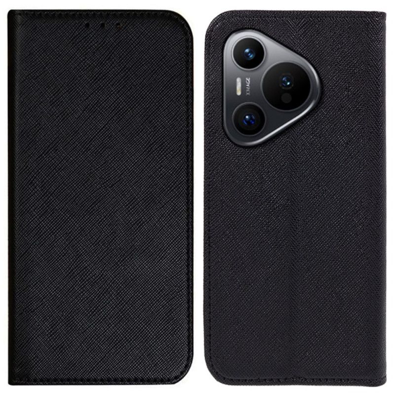 Folio Deksel Huawei Pura 70 Krysstekstur