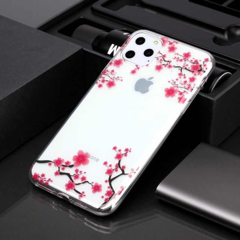 Deksel iPhone 11 Pro Max Gjennomsiktig Blomstrende Tre