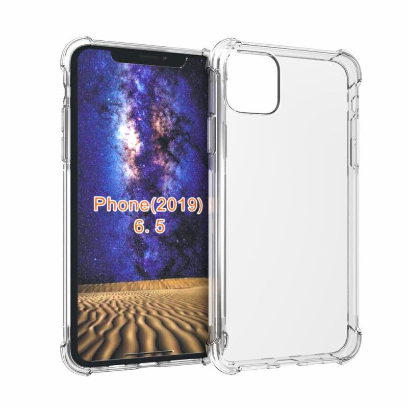 Deksel iPhone 11 Pro Max Gjennomsiktige Forsterkede Hjørner