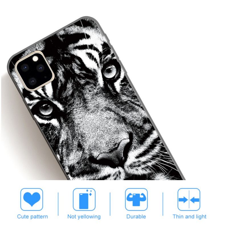 Deksel iPhone 11 Pro Max Mobildeksel Svart Og Hvit Tiger