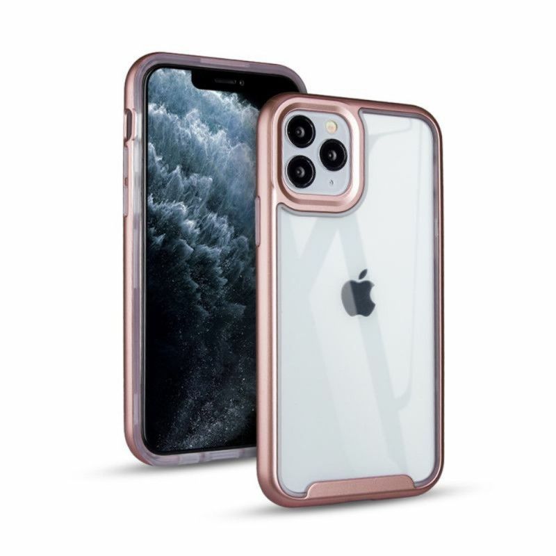 Deksel iPhone 11 Pro Max Svart Kanter Av Hybridmetallstil