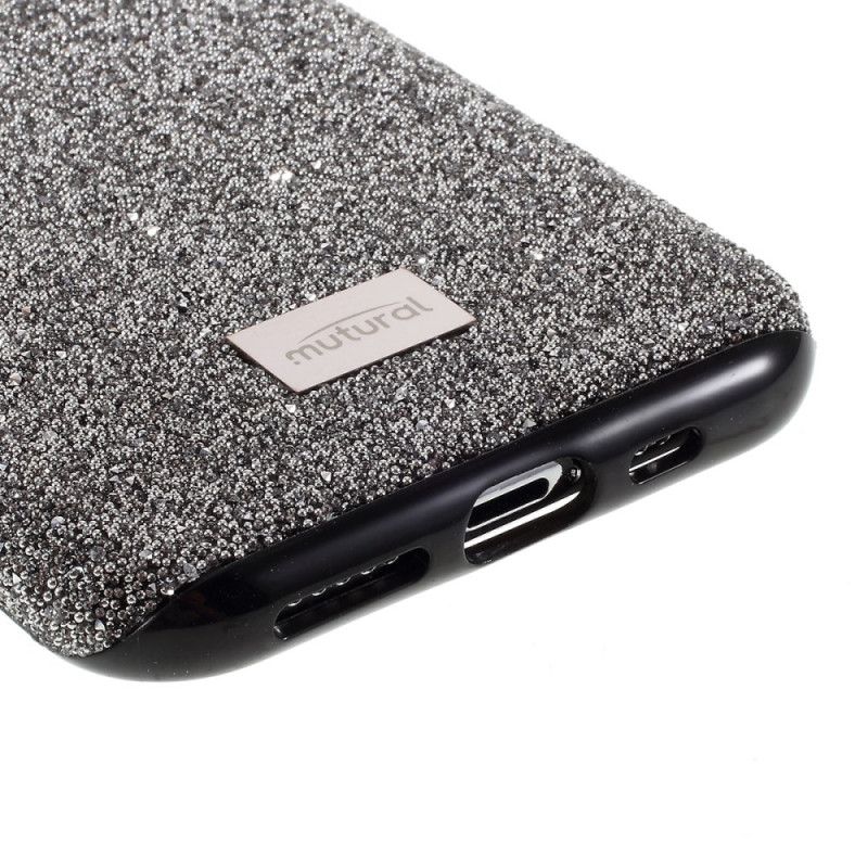 Deksel iPhone 11 Pro Max Svart Luksuriøst Muturalt Stoff