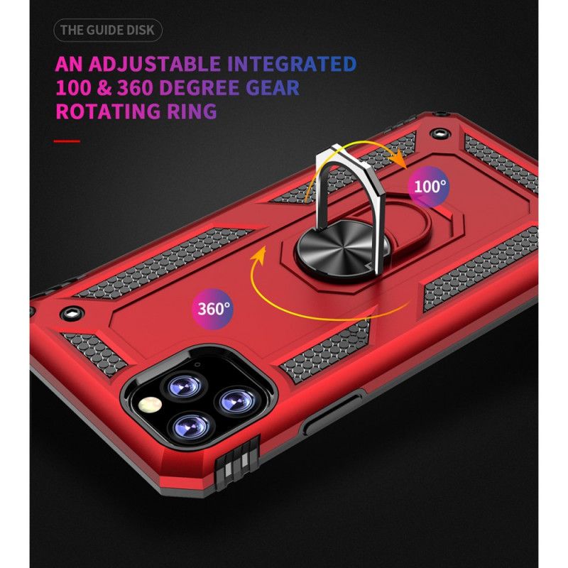 Deksel iPhone 11 Pro Max Svart Premium Ring Anti-fall