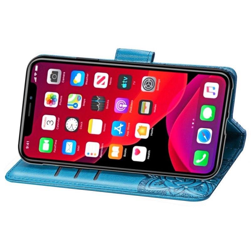 Folio Deksel iPhone 11 Pro Max Svart Halve Sommerfugler