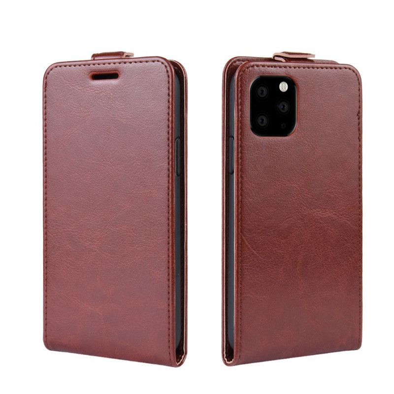 Folio Deksel iPhone 11 Pro Max Svart Sammenleggbar Skinneffekt