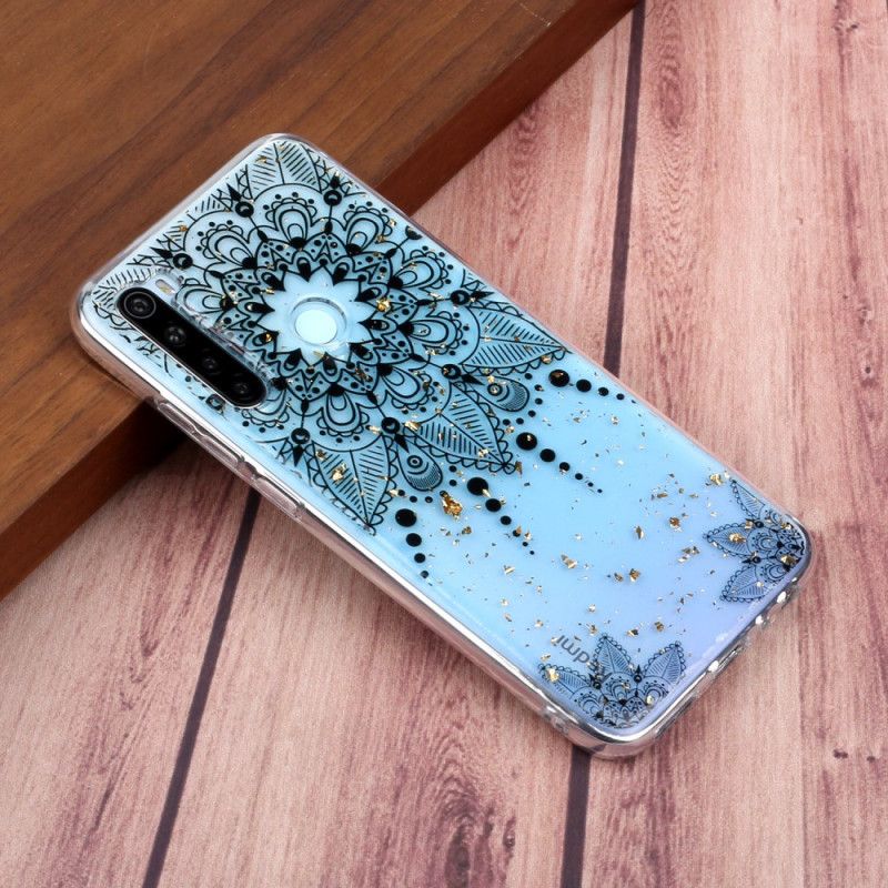 Deksel Xiaomi Redmi Note 8 Gjennomsiktig Grå Mandala